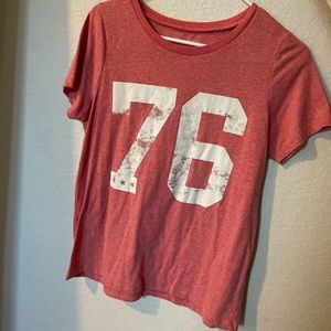 Vintage Red Graphic Tee Shirt 76